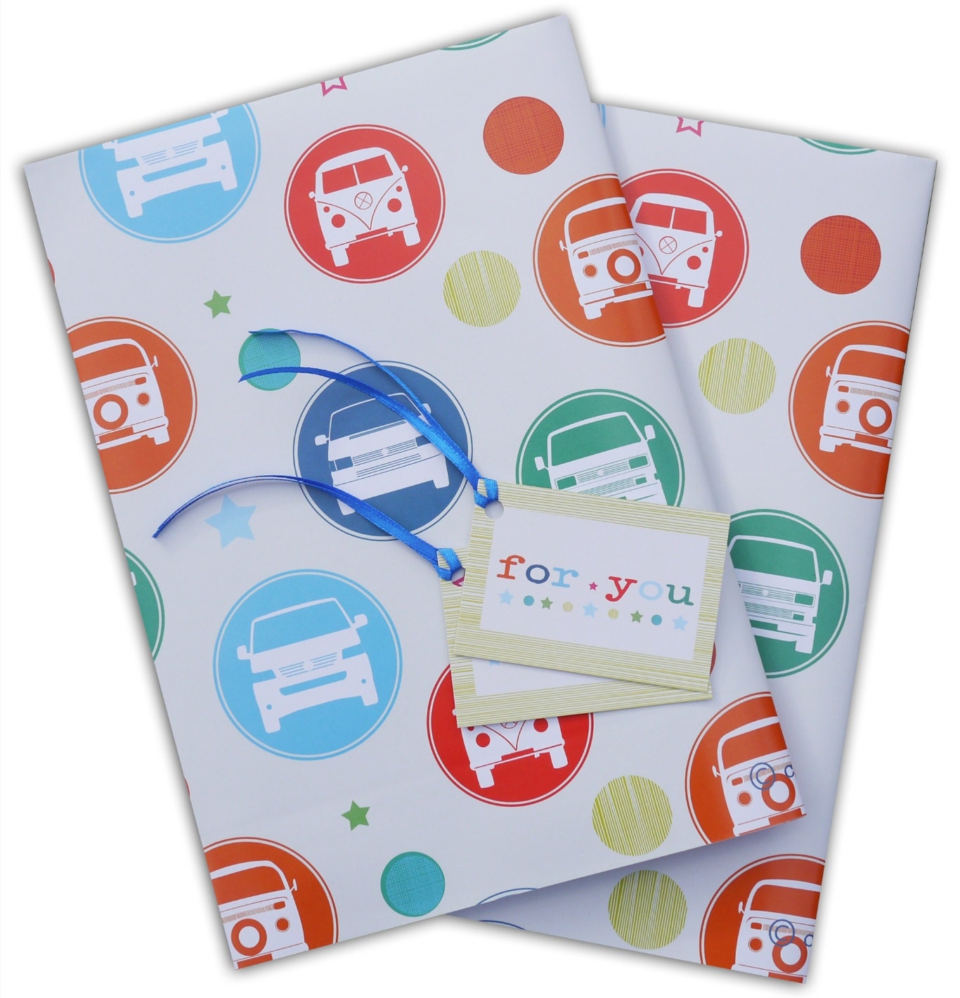 VW camper van gift wrapping Etsy