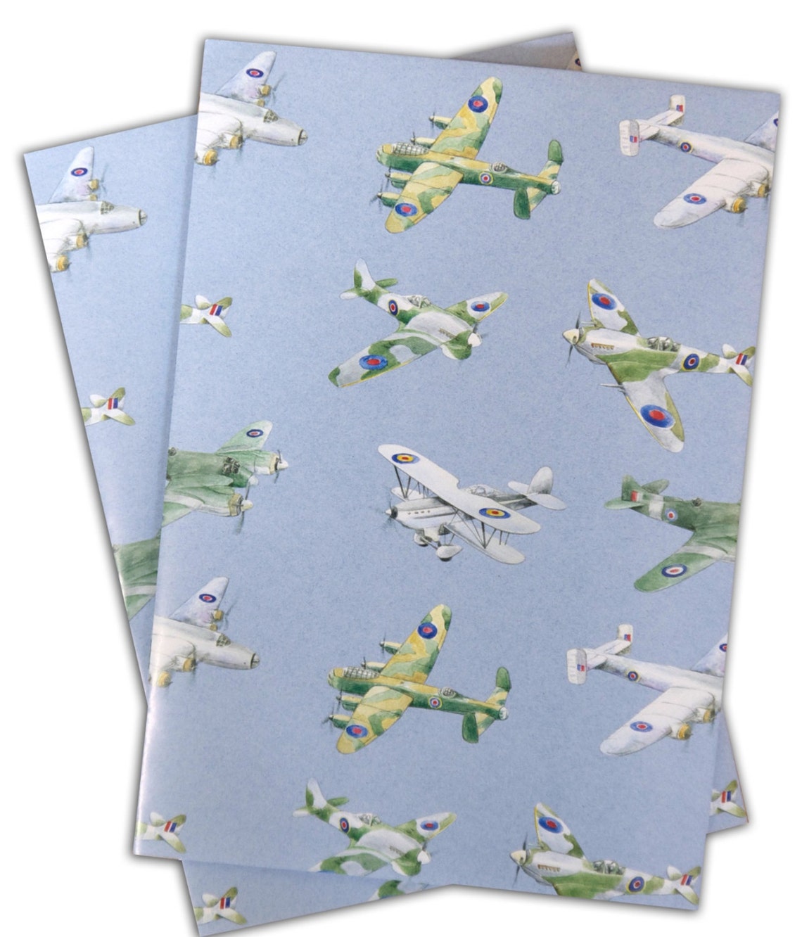 Plane aeroplane airplane wrapping paper 2 sheets and 2 Etsy