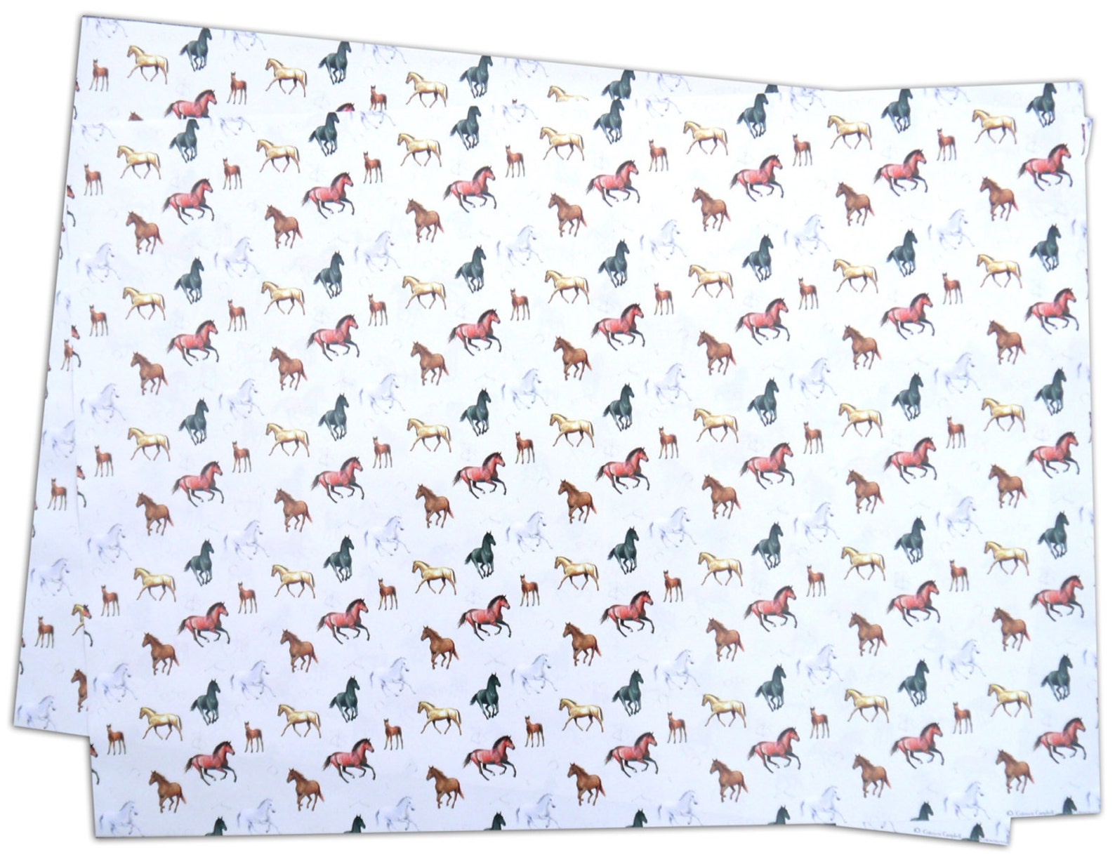 Horse Gift Wrapping Paper Recycled and Recyclable Pony Gift Etsy