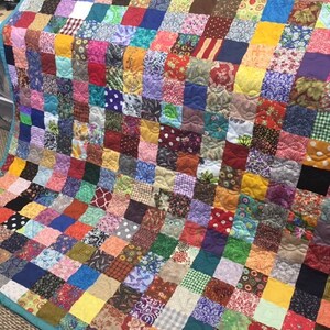 Full Size Scrappy Patchwork Quilt: Custom Made - Etsy