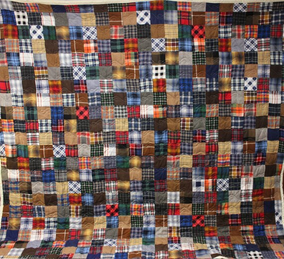 California King Size FLANNEL Patchwork Quilt Made to Order - Etsy