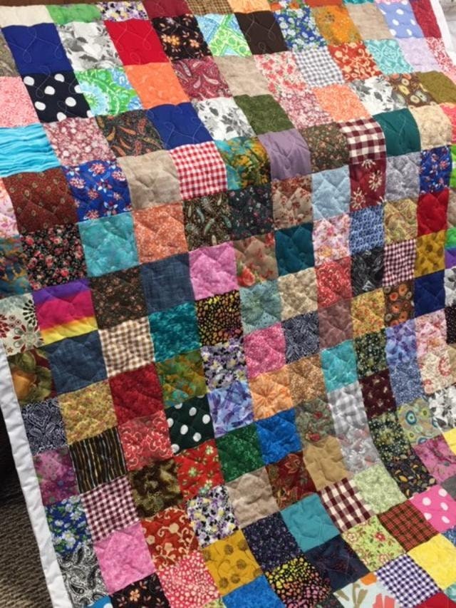 Custom Scrappy Patchwork Quilt, Handmade 100% Cotton Bedding - Etsy