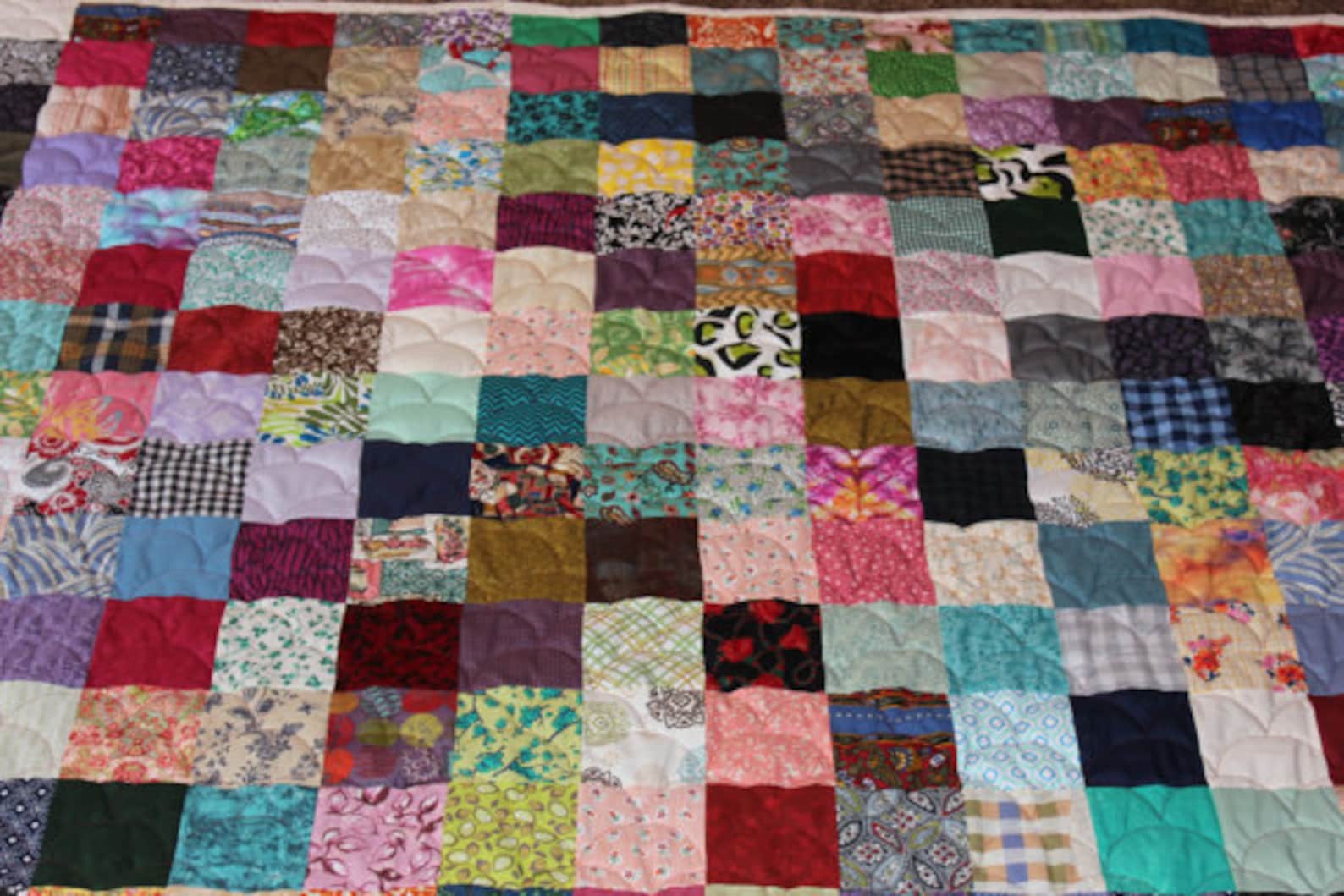 King Size Patchwork Quilt Custom Made to Order Handmade Etsy