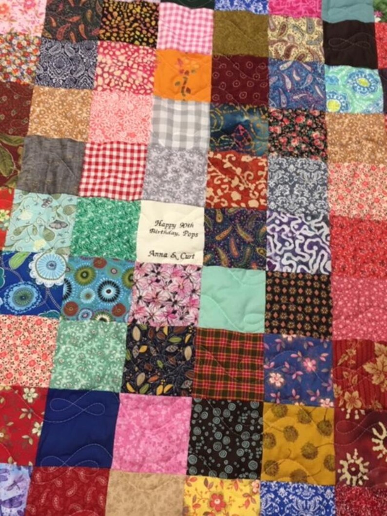 Happy Birthday Quilt Personalized Quilt Handmade Quilt Etsy