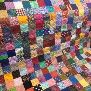 Full Size Scrappy Patchwork Quilt: Custom Made - Etsy