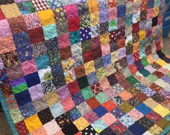 CALIFORNIA KING Patchwork Quilt Custom Made to Order Scrappy Patchwork