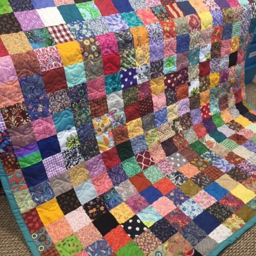 King Size Quilt Custom Made Scrappy Patchwork Quilt KING Etsy
