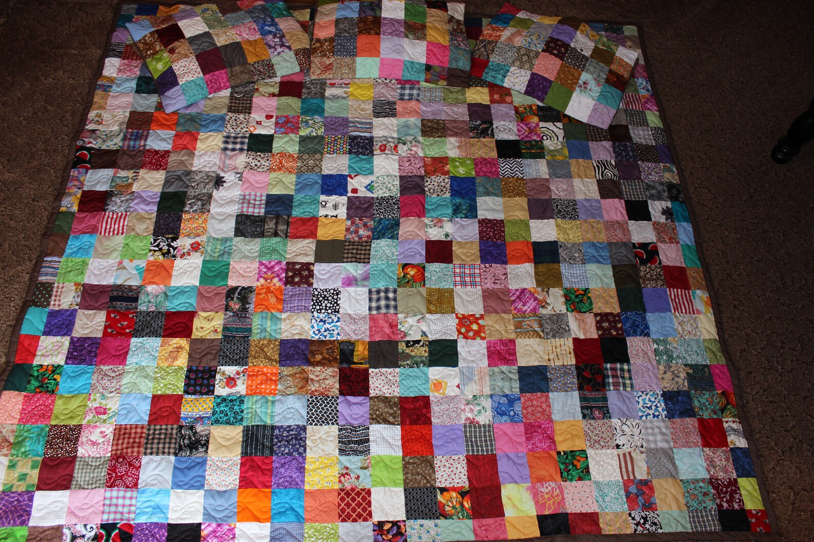 Patchwork Quilt Scrappy Patchwork Quilt Custom Made to Order Etsy