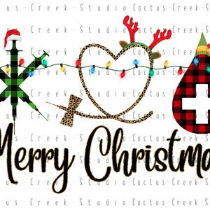 Merry Christmas Phlebotomist | PNG File | Digital Download | Sublimation | Phlebotomy | Blood | Syringe | Needle | Butterfly | Plaid