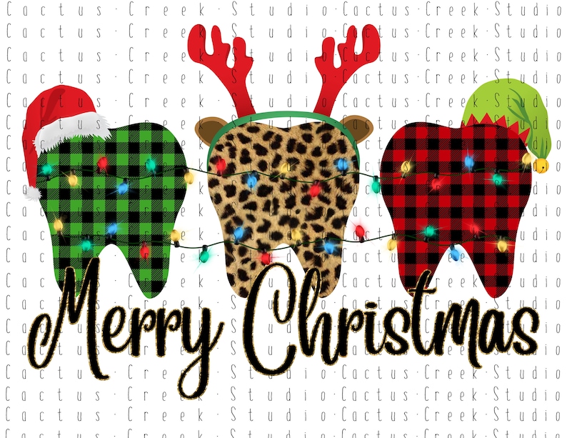 Merry Christmas Teeth PNG File Digital Download | Etsy