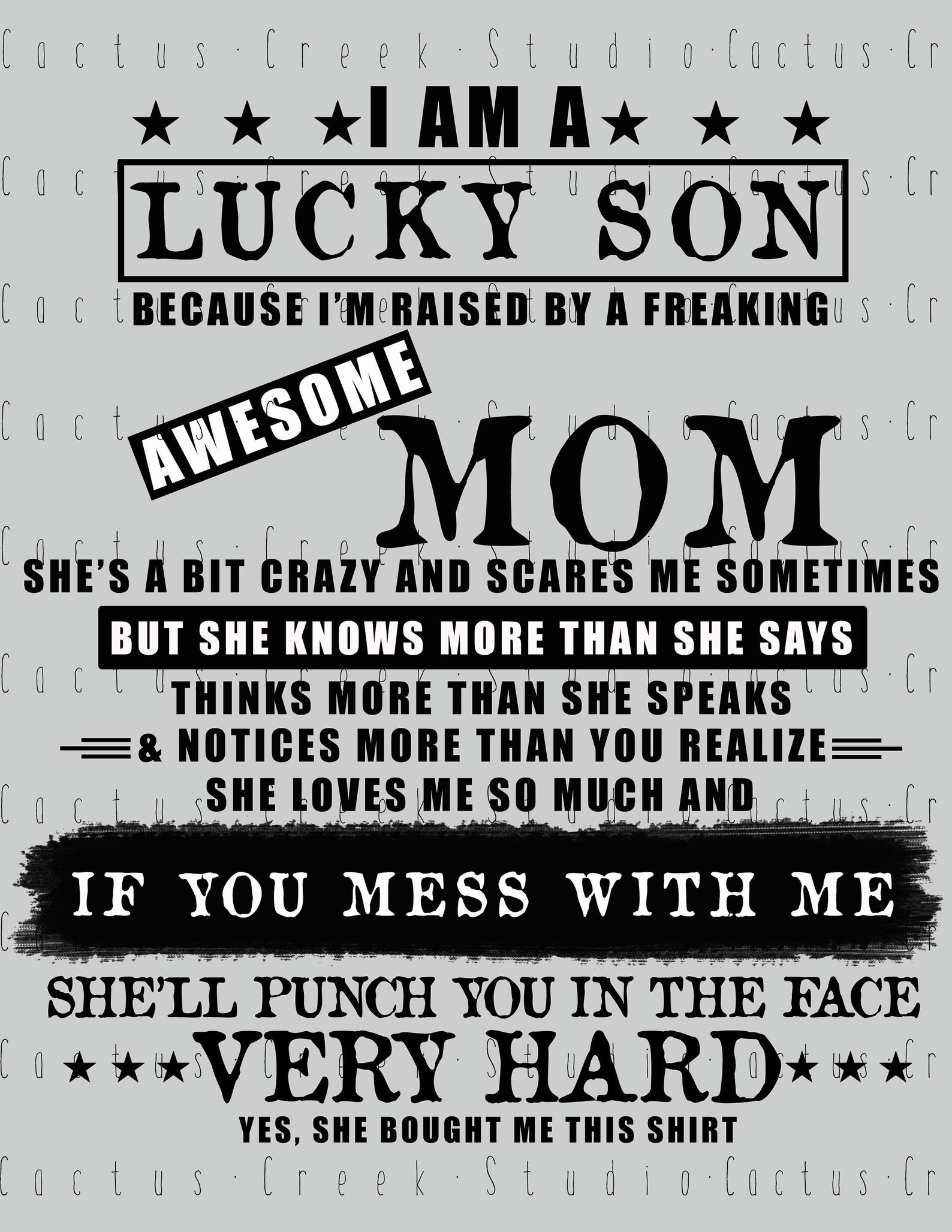I'm A Lucky Son | PNG File | Digital Download | Sublimation | Mother ...