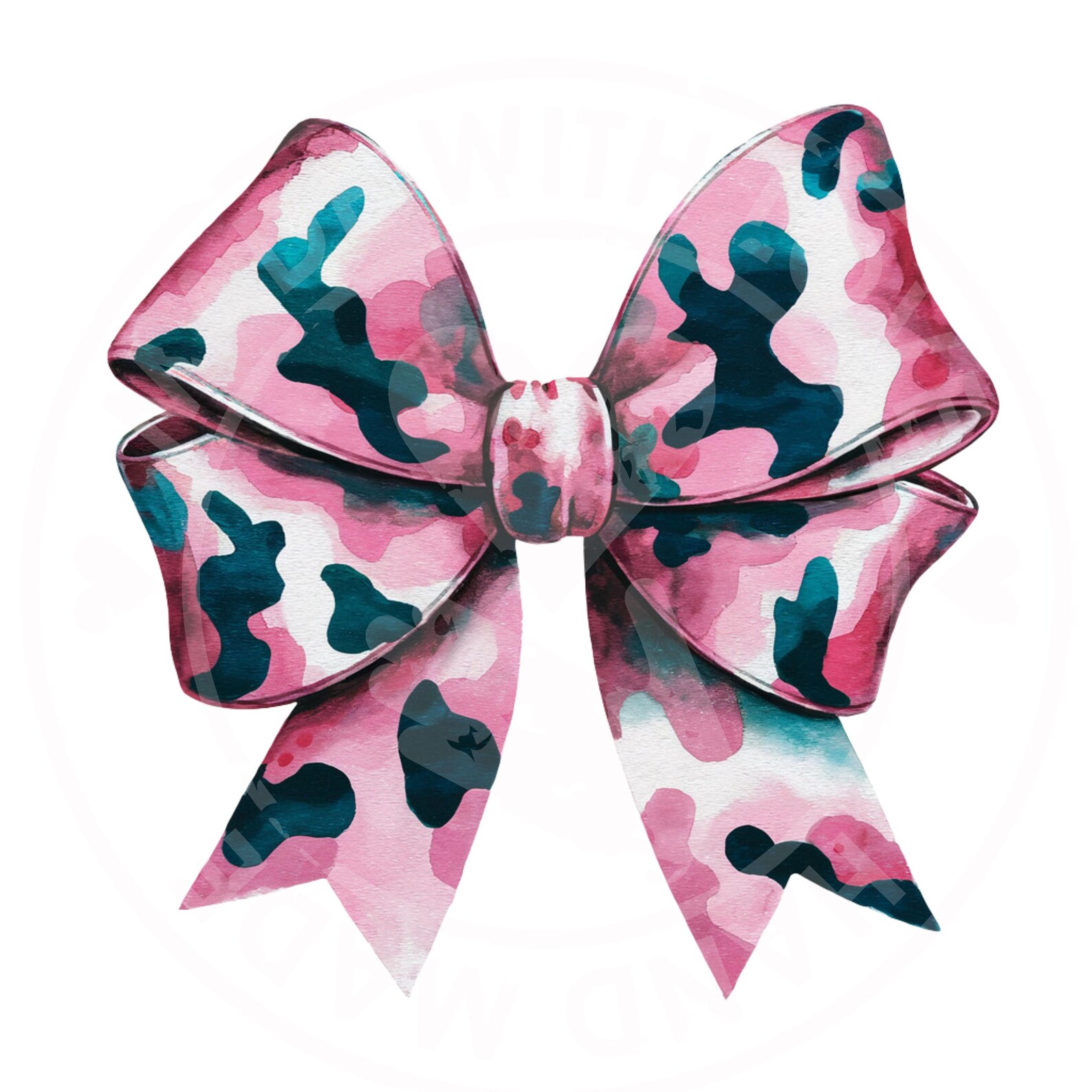 Pink Camo Coquette Bow PNG, Old School Camo Png, Girls Camo Bow Png ...