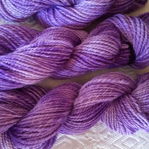 100% Hand Spun/Dyed Alpaca &quot;Spring Lilac&quot;