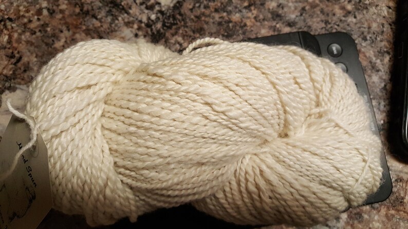 huacaya,white Knight/'s Handspun Yarn,100/% alpaca