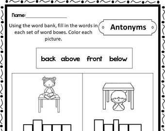 Synonyms Antonyms - Etsy