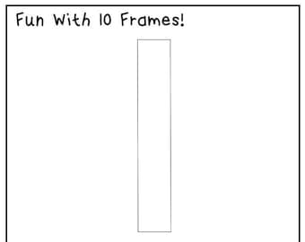 60 Printable Fun With 10 Frames Numbers 1-10 Worksheets. Preschool-Kindergarten Numbers and Math.