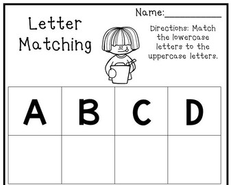 Alphabet Worksheets Etsy