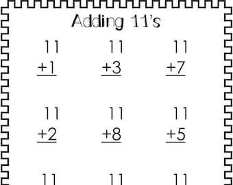20 Printable Addition Worksheets. Numbers 11-20. Preschool ...