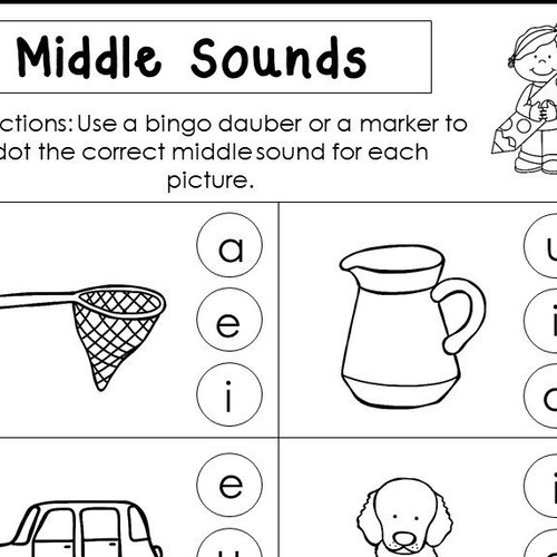 10 printable ending sounds worksheets preschool 1st grade etsy