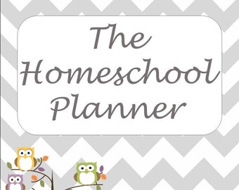 Homeschool Planner. 53 Owl themed Printable Pages for your homeschool planning.