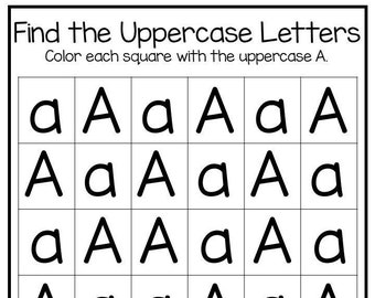 26 Find the Uppercase Letters Worksheets. Preschool-Kindergarten Phonics and ELA