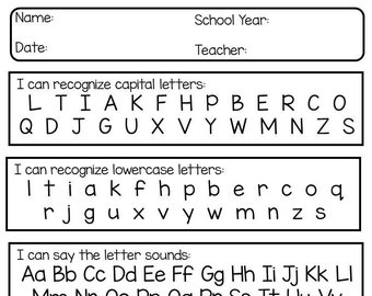printable kindergarten assessment worksheets etsy ireland