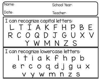 pre k assessment etsy