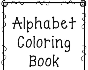 27 Printable Alphabet Coloring Book Worksheets. Preschool-KDG Phonics.