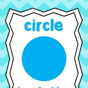 8 Printable 2-D Shapes Posters.  Full Page Classroom Wall Charts. 8.5 x 11 inches