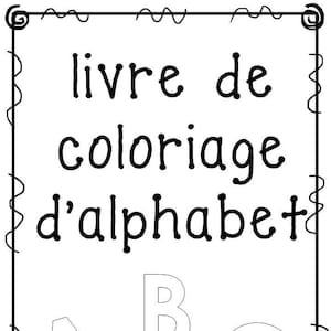 27 planilhas de livros para colorir do alfabeto francês para impressão. Fônica pré-escolar-KDG.