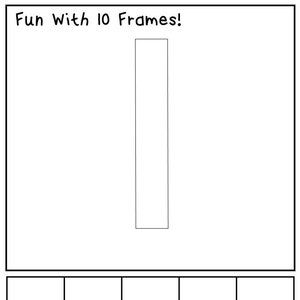 60 Printable Fun With 10 Frames Numbers 1-10 Worksheets. Preschool-Kindergarten Numbers and Math.
