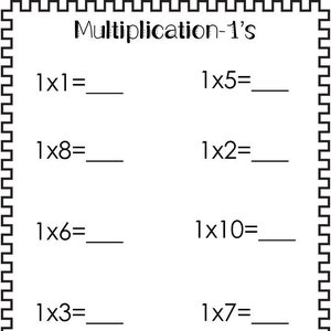 24 Printable Multiplication Worksheets. Numbers 1-12. 1st-4th Grade Math.