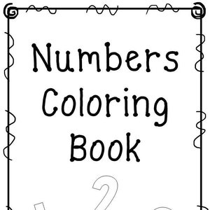 21 Printable Number Coloring Book Worksheets. Numbers 1-20. Preschool-Kindergarten Numbers and Math. image 1