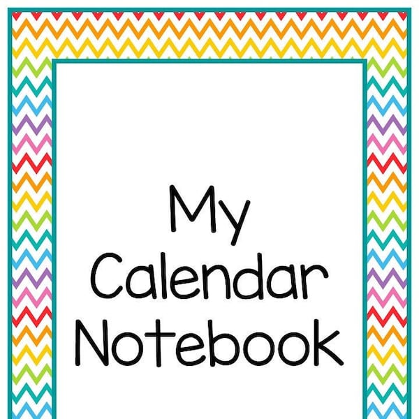 Kindergarten Notebook Etsy
