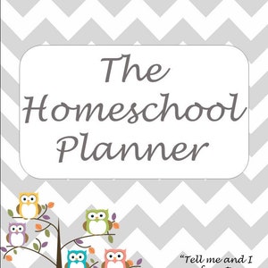 Homeschool Planner. 53 Owl themed Printable Pages for your homeschool planning.