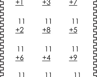 15 printable number line subtracting worksheets numbers 1 10 etsy