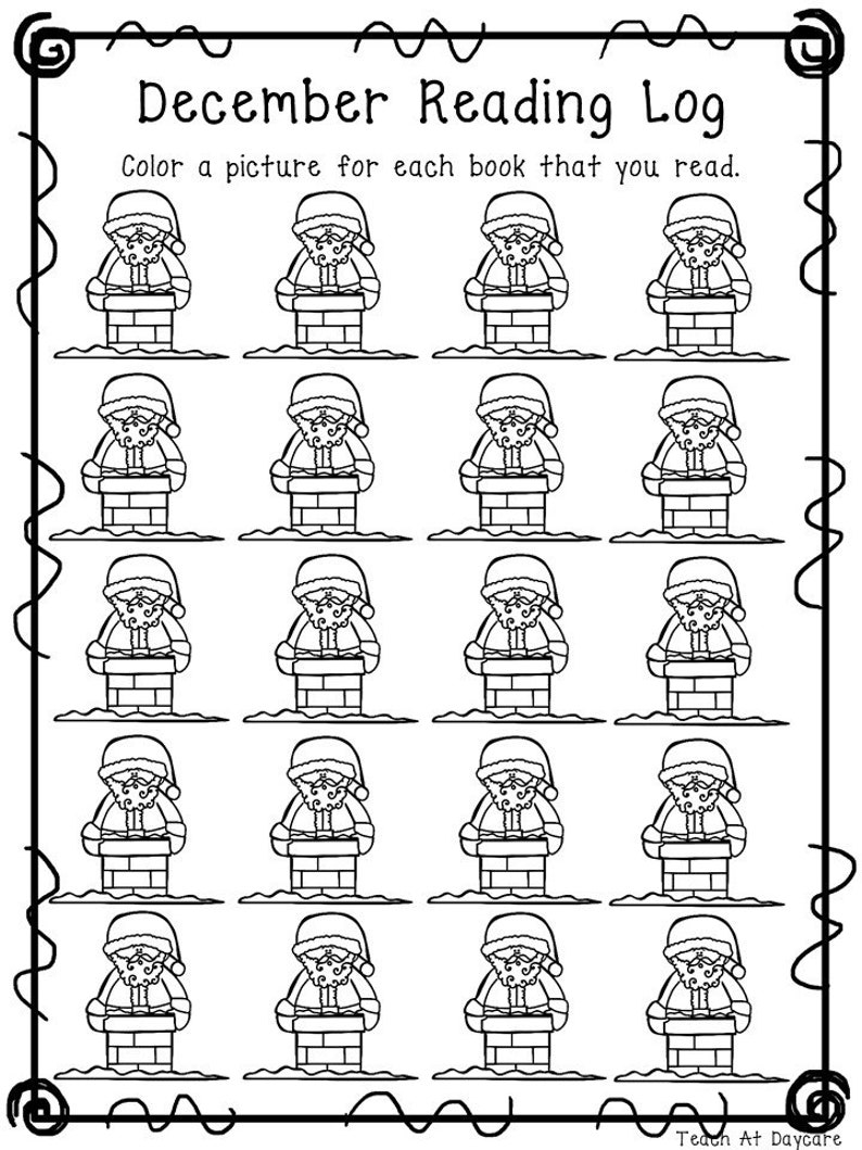 12 Printable Monthly Themed Reading Log Worksheets. Kdg-5th | Etsy Canada
