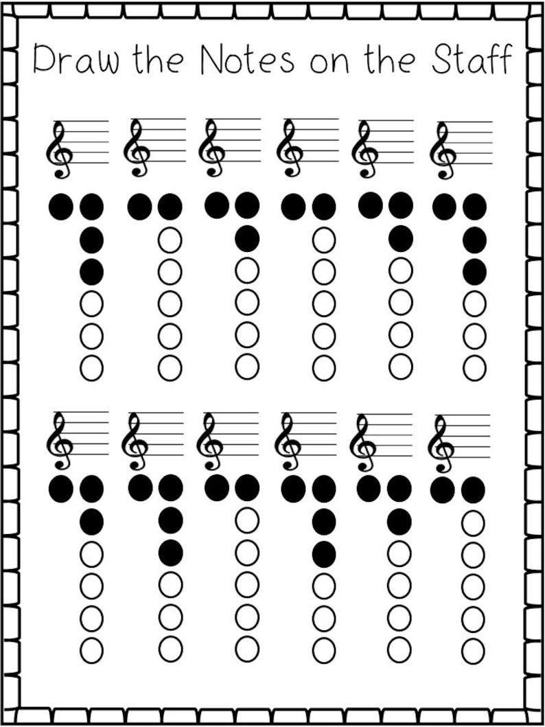 11 B A G Recorder Worksheets. Music Appreciation and Etsy