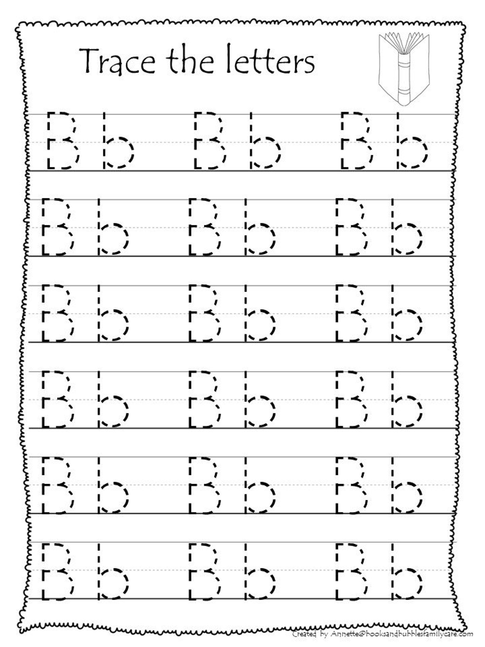 26 Printable Trace the Alphabet Worksheets. Preschool-kdg Phonics ...