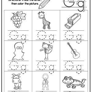 24 Printable Alphabet Letter Sounds Worksheets. Preschool-kdg Phonics ...