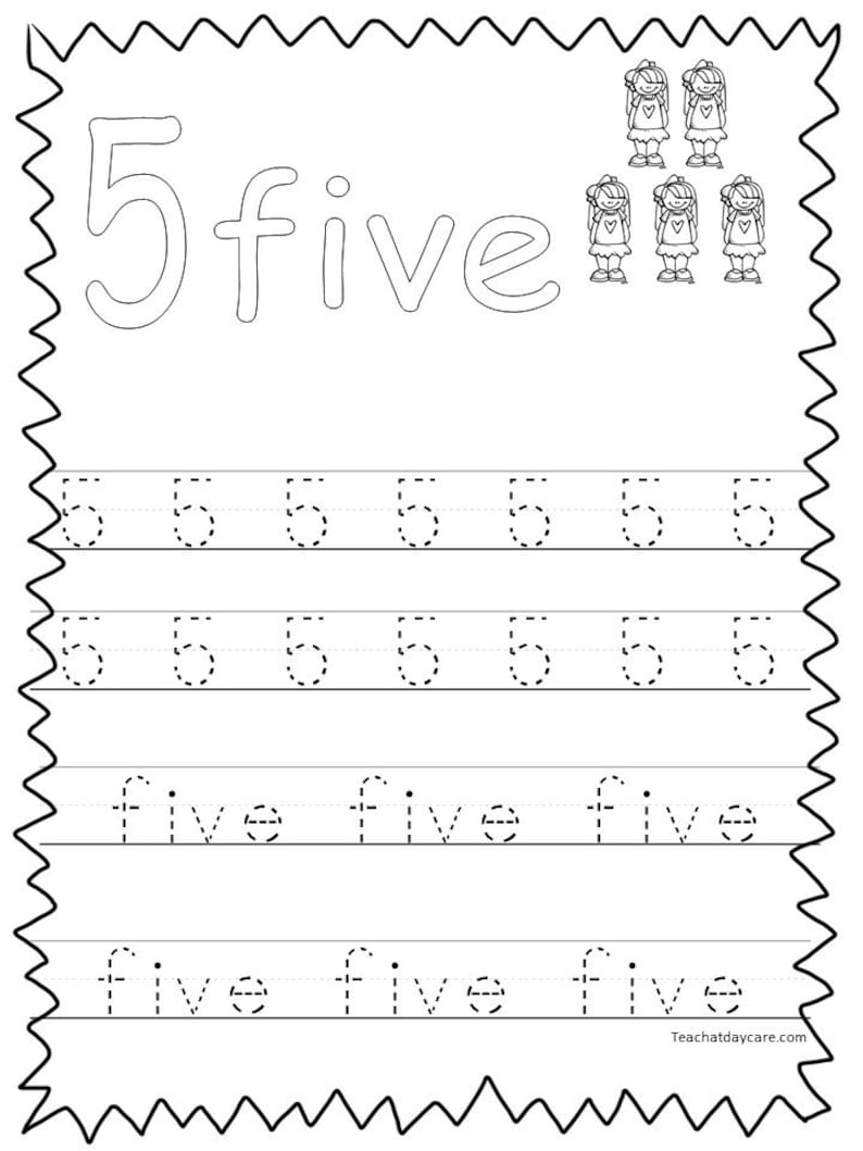20 printable numbers 1 20 tracing worksheets etsy