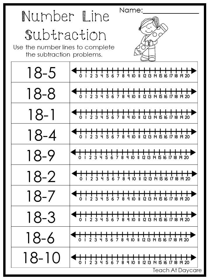 15-printable-number-line-subtracting-worksheets-numbers-1-20-preschool-1st-grade-math-etsy for Free Printable Number Line 1 20 Pdf 15 Printable Number Line Subtracting Worksheets. Numbers 1-20. Preschool-1st Grade Math. - Etsy for Free Printable Number Line 1 20 Pdf