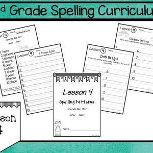 2nd Grade Spelling Curriculum Unit. 38 Weekly Lessons. Prints 663 pages. image 7