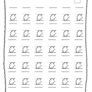 26 Printable Lowercase Cursive Trace the Alphabet Worksheets. 1st-4th ...