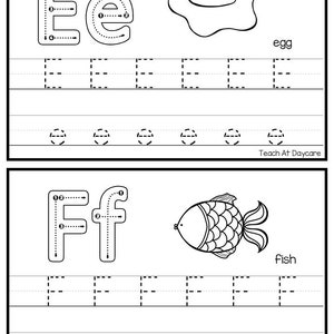 26 ABC Phonics-traceerkaarten. Handschrift en klanken voor kleuter en kleuterschool. afbeelding 3