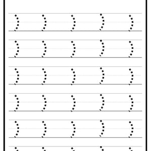 16 Printable Beginning Tracing Trace the Lines Worksheets. - Etsy