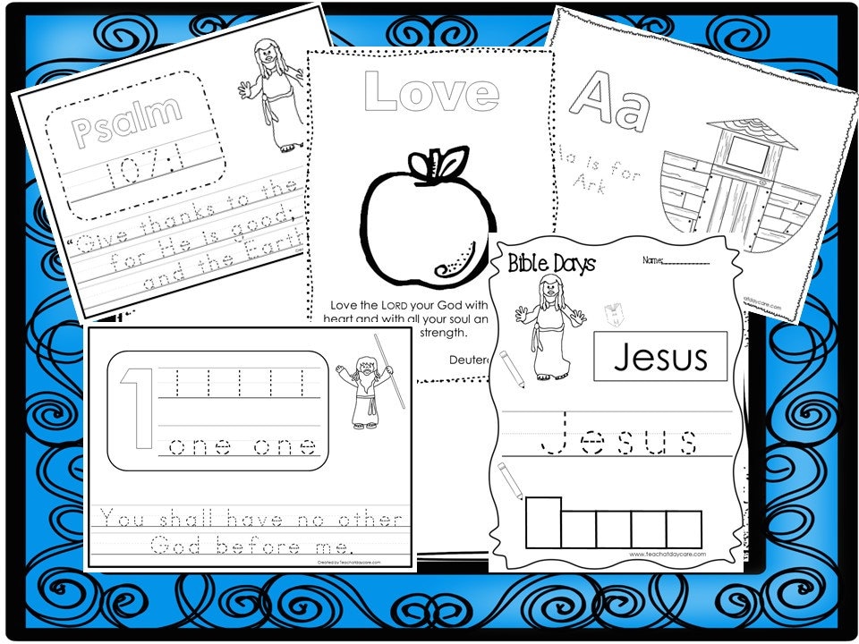 250 bible learning worksheets download etsy