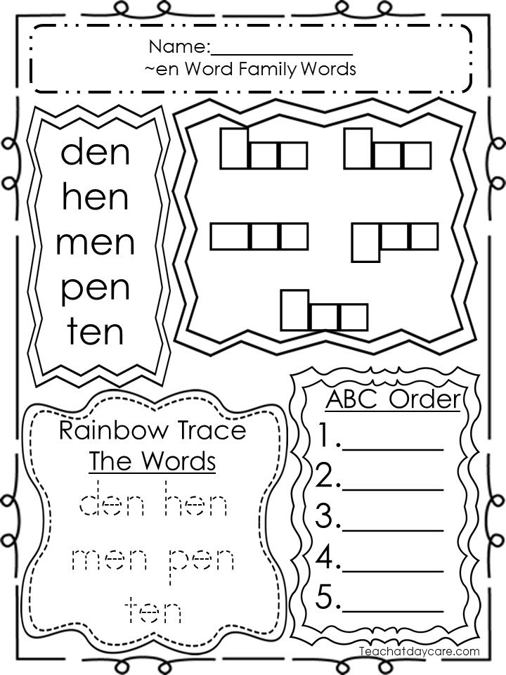 word-family-charts-english-created-resources