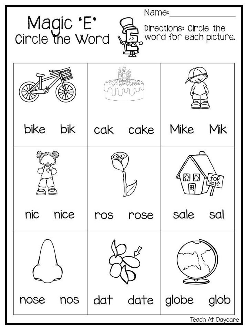 10 Printable Silent E Worksheets 1st 2nd Grade ELA Etsy Espa a
