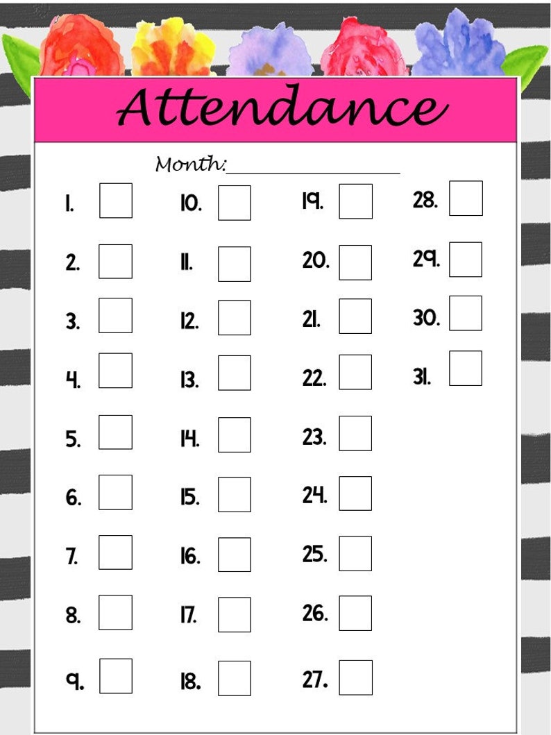 Printable Floral Homeschool Planner. Lesson plans, schedules, calendars, notes, field trips, and meal planning. image 8